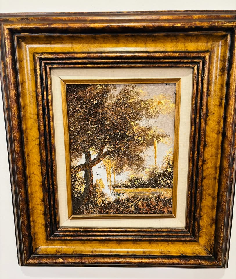 Original Textured Landscape Painting 13.5 x 15.5