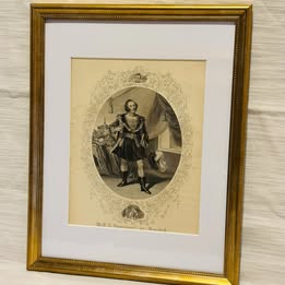 Antique Engraving 12 x 15 x .5