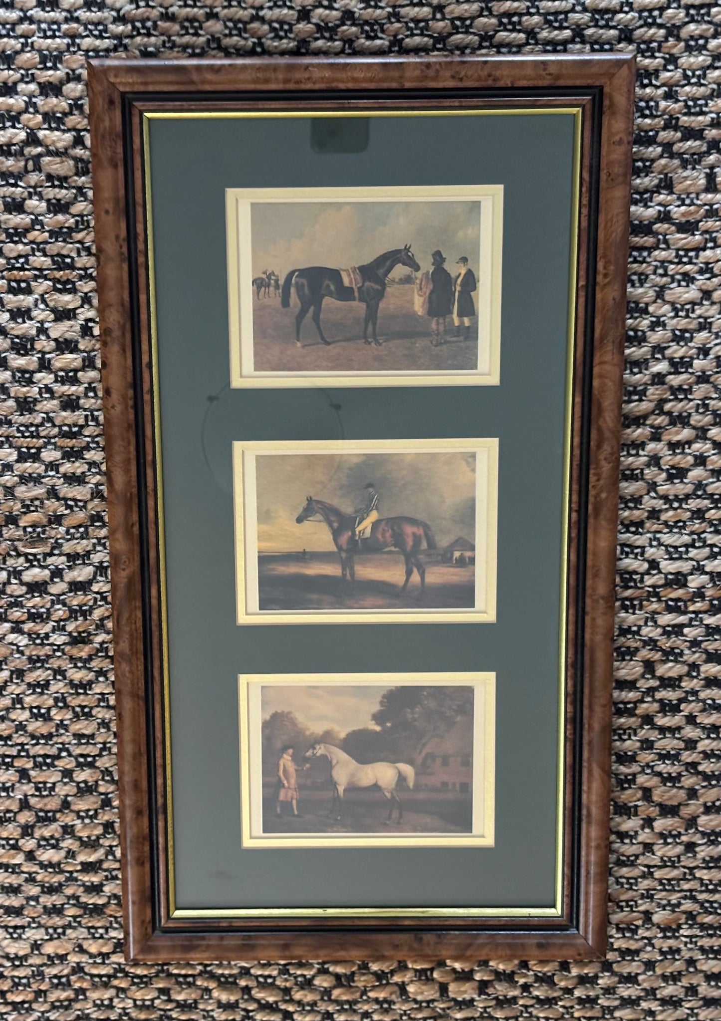 Vintage Horse Print- set of 3 24 x 14