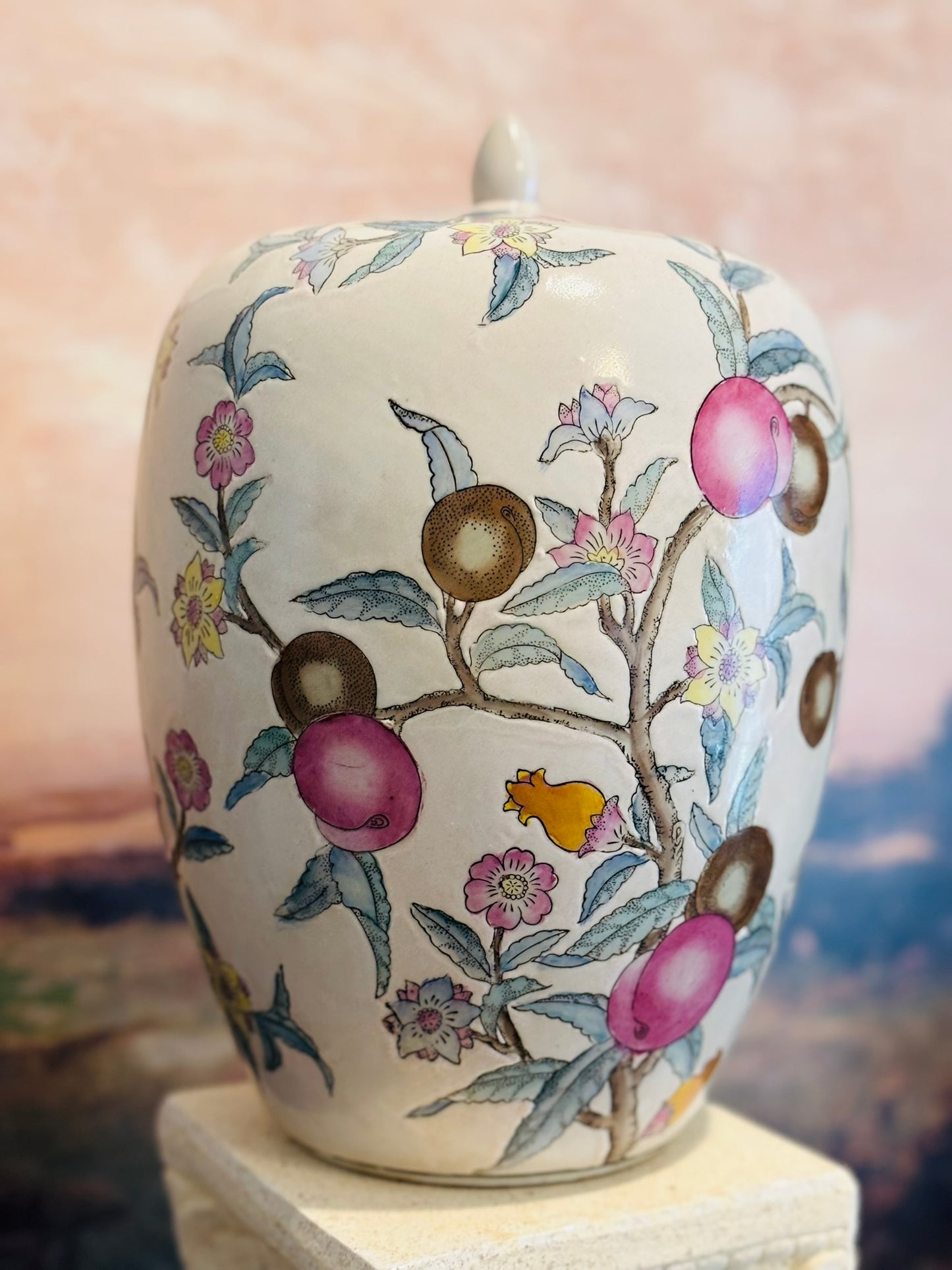Plum Ginger Jar 8 w/d 12 h
