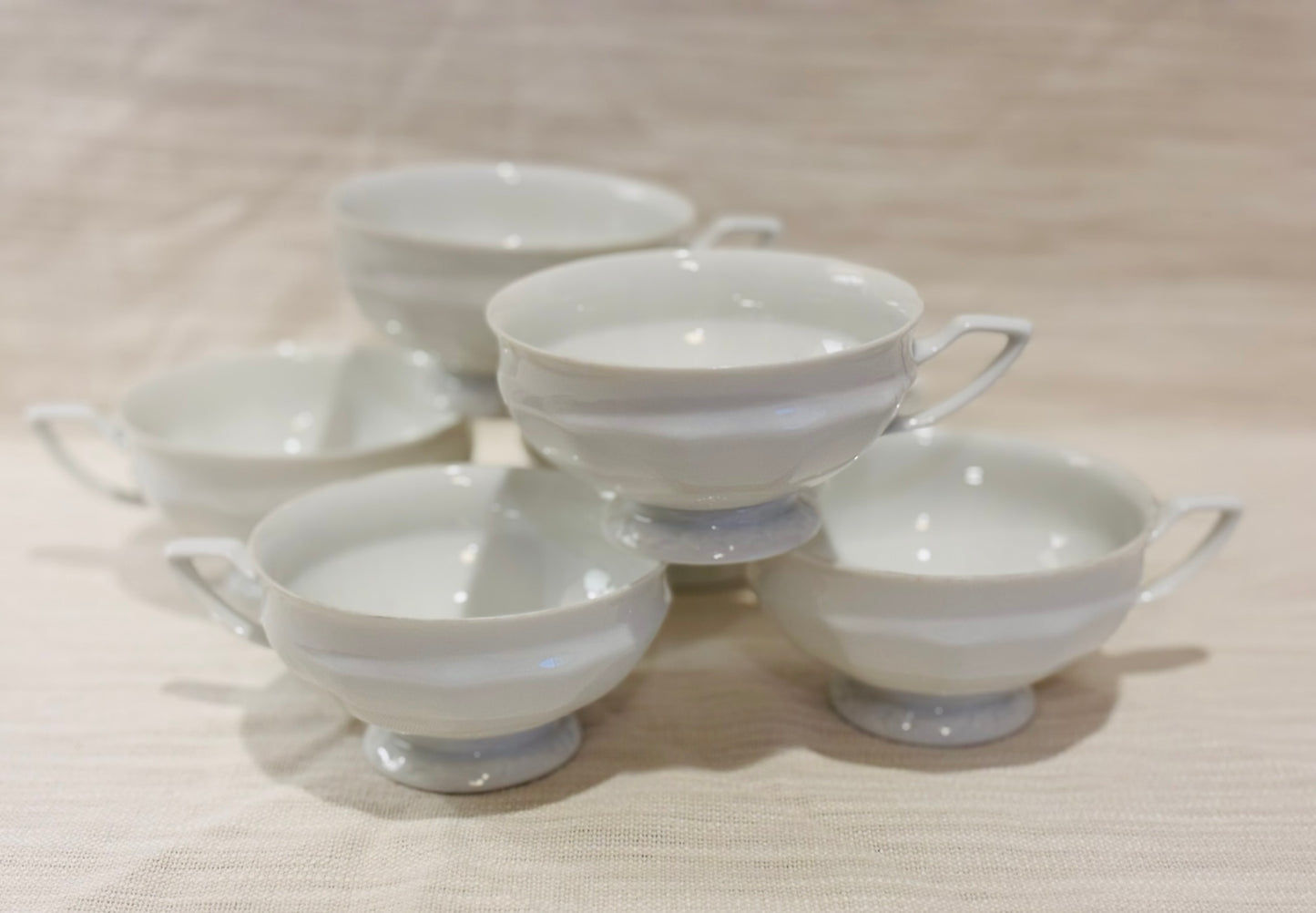 Set of 5 Rosenthal White cups