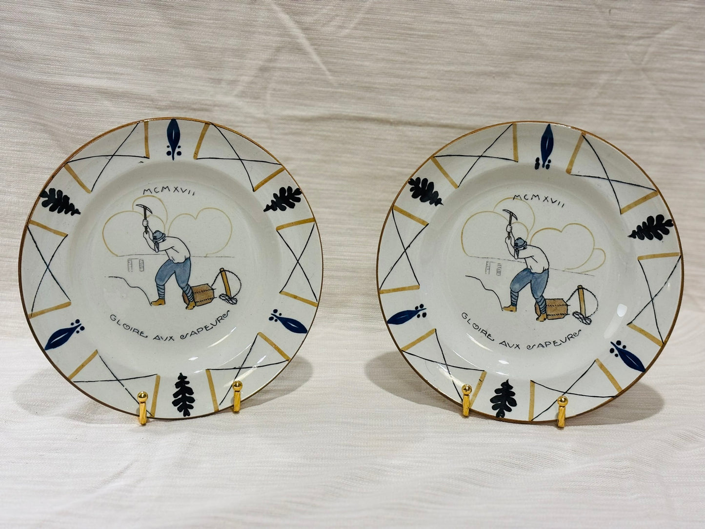 French Military Plate 9 wide
