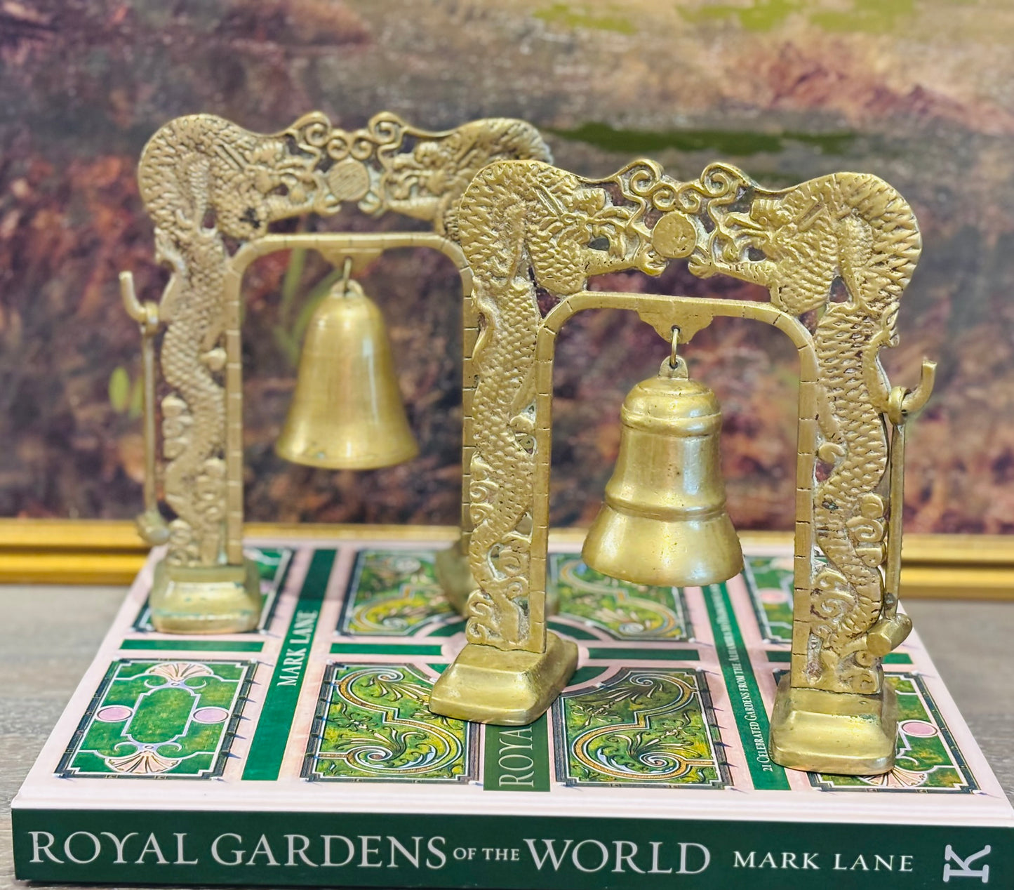 Chinese bells 6 w 7.25 h 2.75 d each