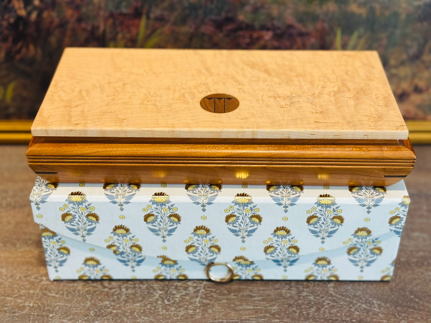 Maple box 12.5 x 6.5 x 2.75 h