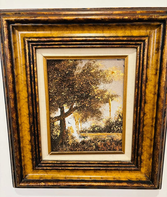 Original Textured Landscape Painting 13.5 x 15.5