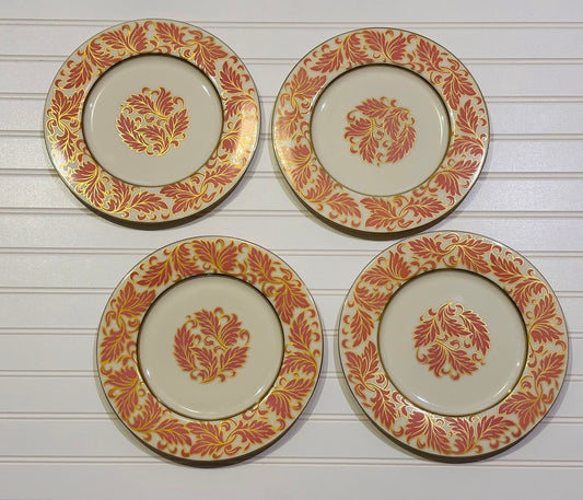 Set of 4 Pink Castleton Dinner Plates 10 w