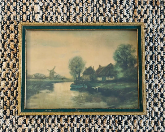 Green and brown landscape 15.25 x 11.25 x .75
