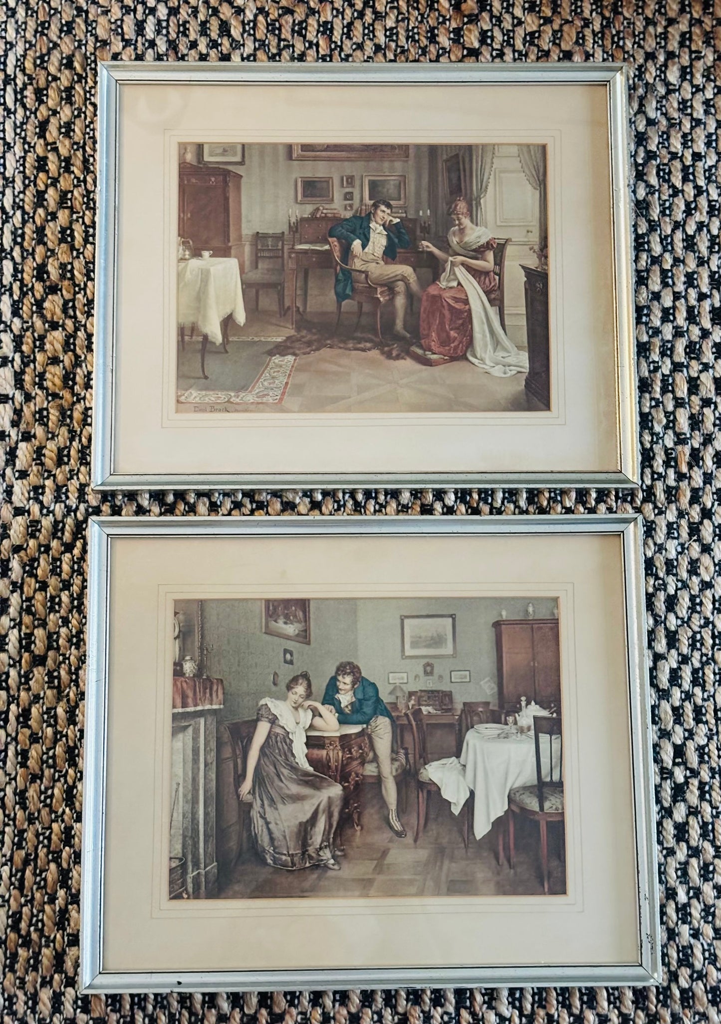 Pair of Colonial Style Prints 14 x 17