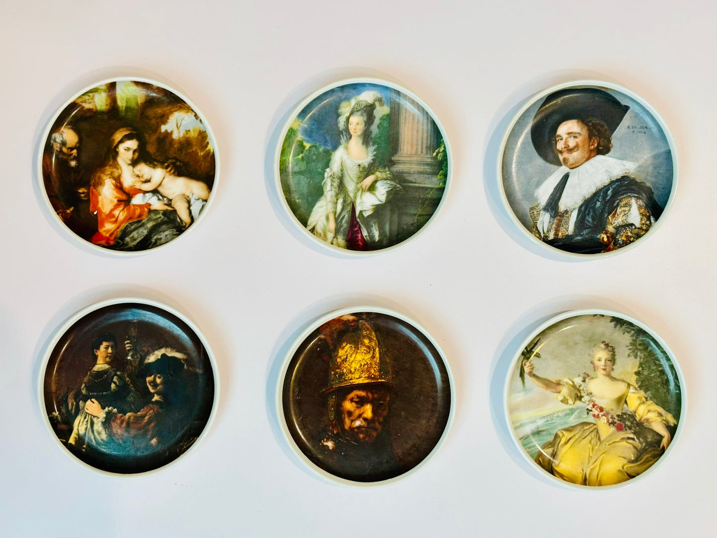 Set of 6 Kaiser Mini Collectors plates Porcelain 3.5 inches