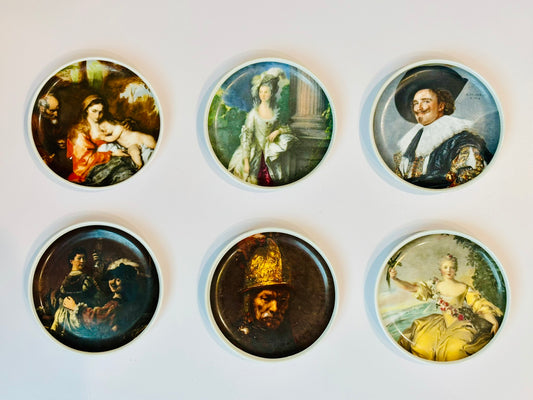 Set of 6 Kaiser Mini Collectors plates Porcelain 3.5 inches