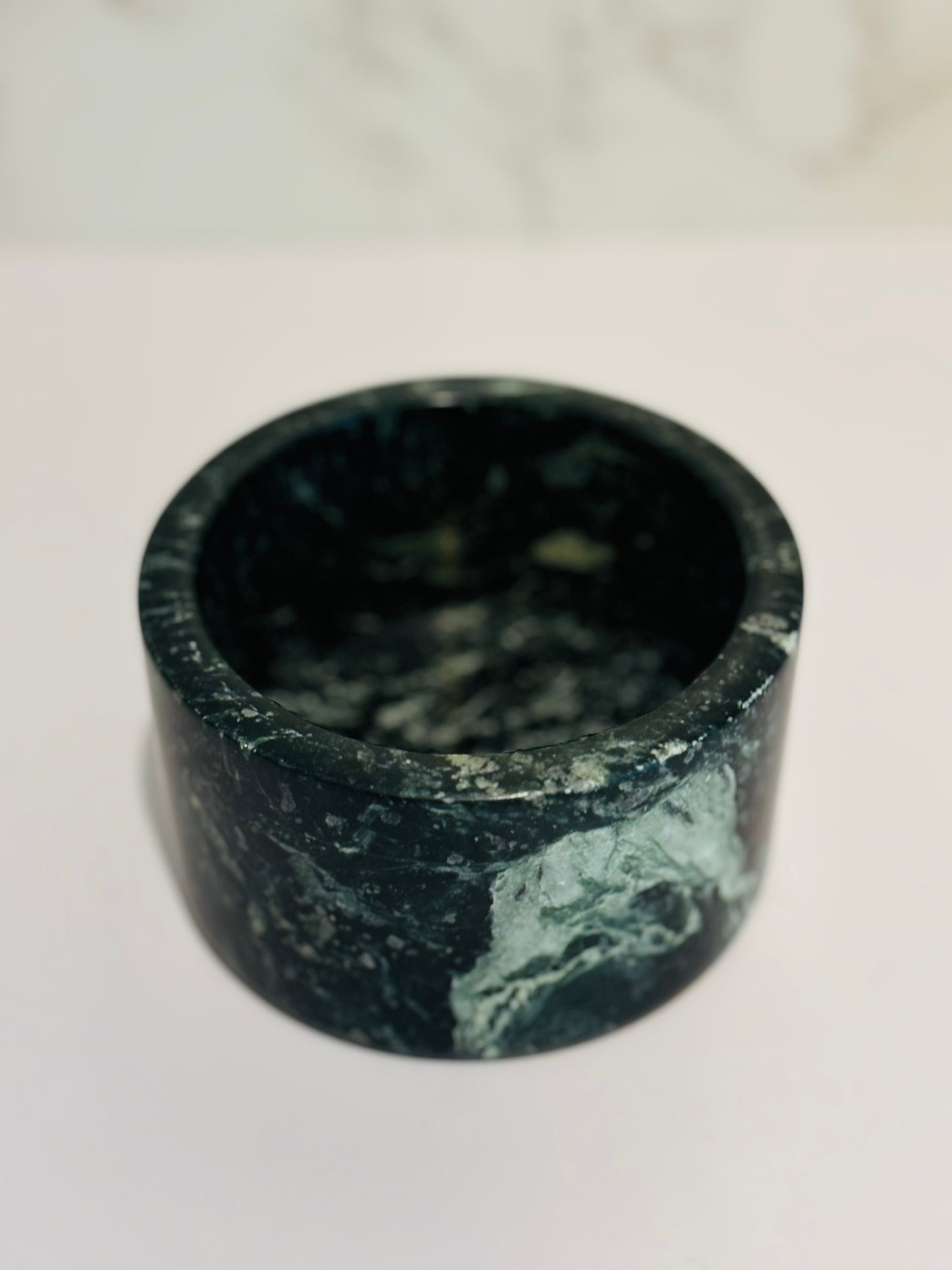Vintage Green Marble Ashtray 4.25 x 2.5