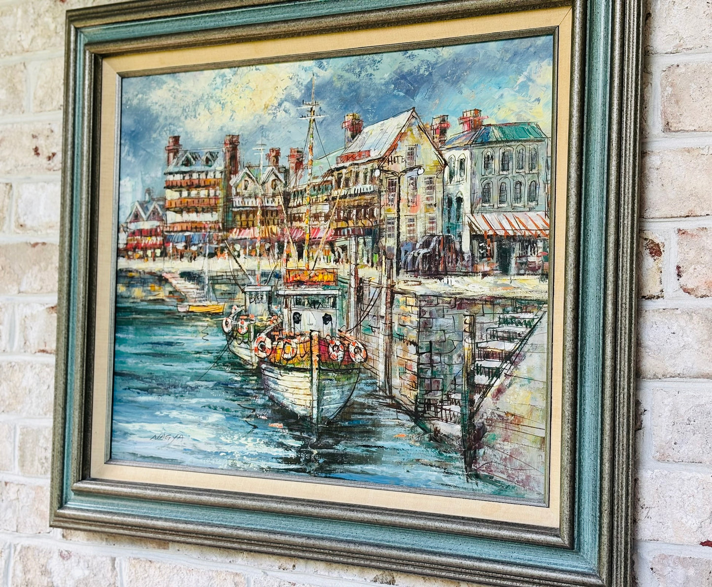 Original Sailboat Painting 27 x 30