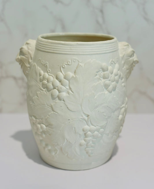 Hartstone Plaster Urn with Gargoyles 9 h x 6.5 w