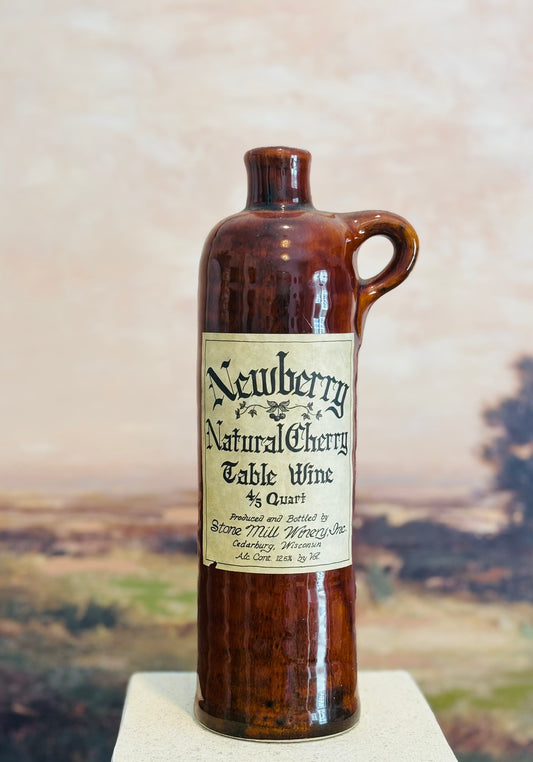 Newberry Table Wine Crock- brown  11 h 4.25 w 3.5 d