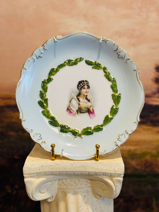 Bavaria blue and green queen plate 8.25 w