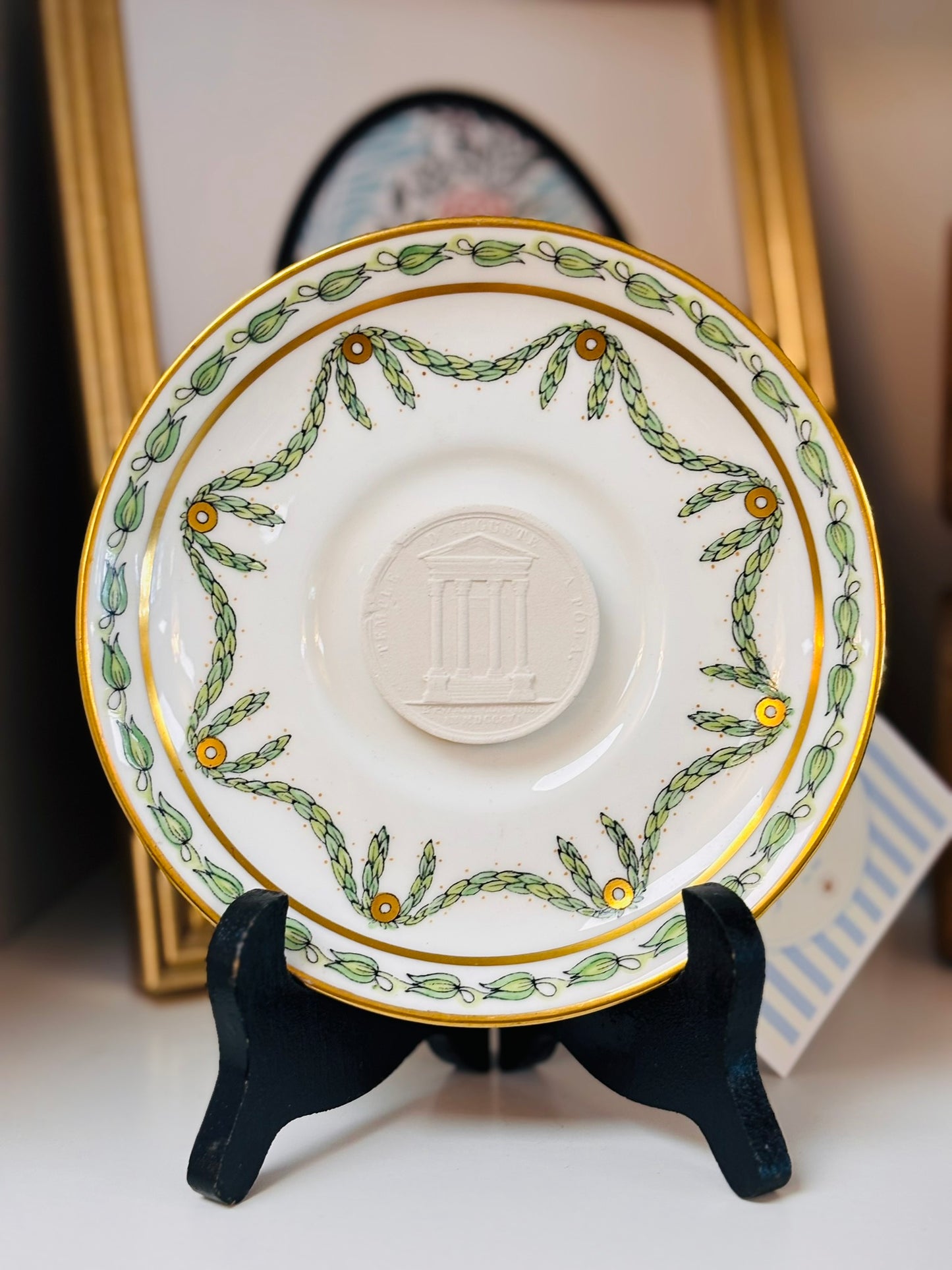 Custom Plate Intaglio Art Green Plate 5 wide