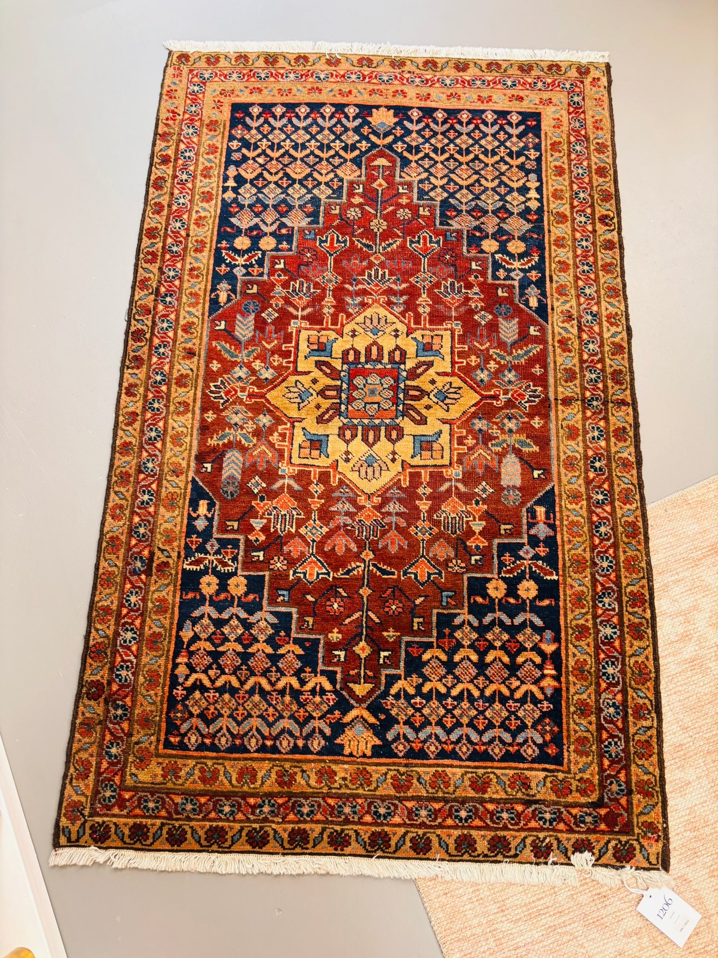 Vintage-Inspired Iran-Serapi Rug 34" x 58"