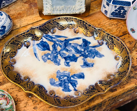Royal Doulton Cobalt Platter 13 l x 10 w