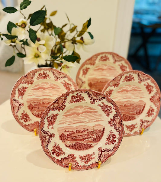 Belvoir Castle Johnson Bros English Castle Luncheon Plates- set of 10 7.5 w