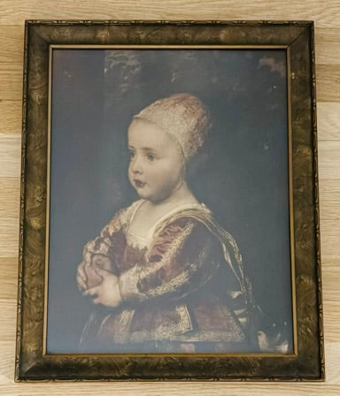 Bonnet Girl print 16 x 20 x .75