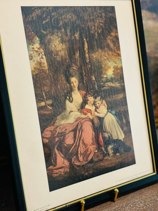 Lady Elizabeth Delme and her children framed print  12 w x 15 h