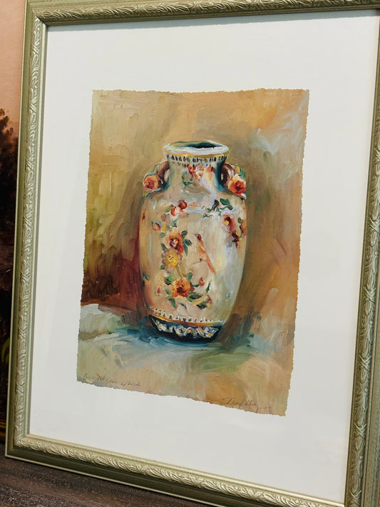 Framed Hagemans Vase Print  18 w x 22 h