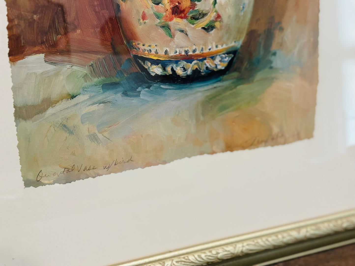 Framed Hagemans Vase Print  18 w x 22 h