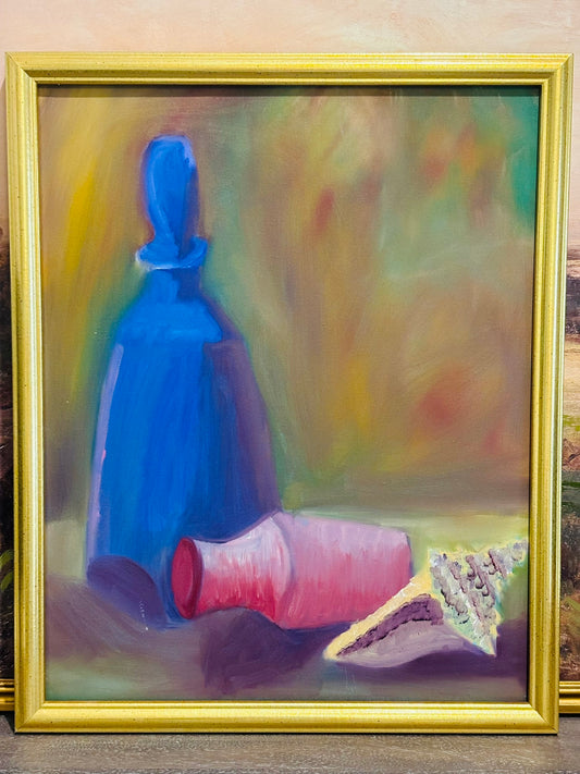 Colorful Still Life Original Painting not signed 17 x 22