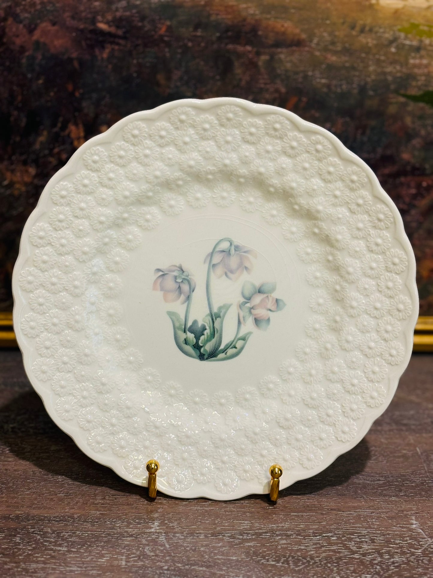Set of 4 Spode Provincial Flowers Plates 9 w
