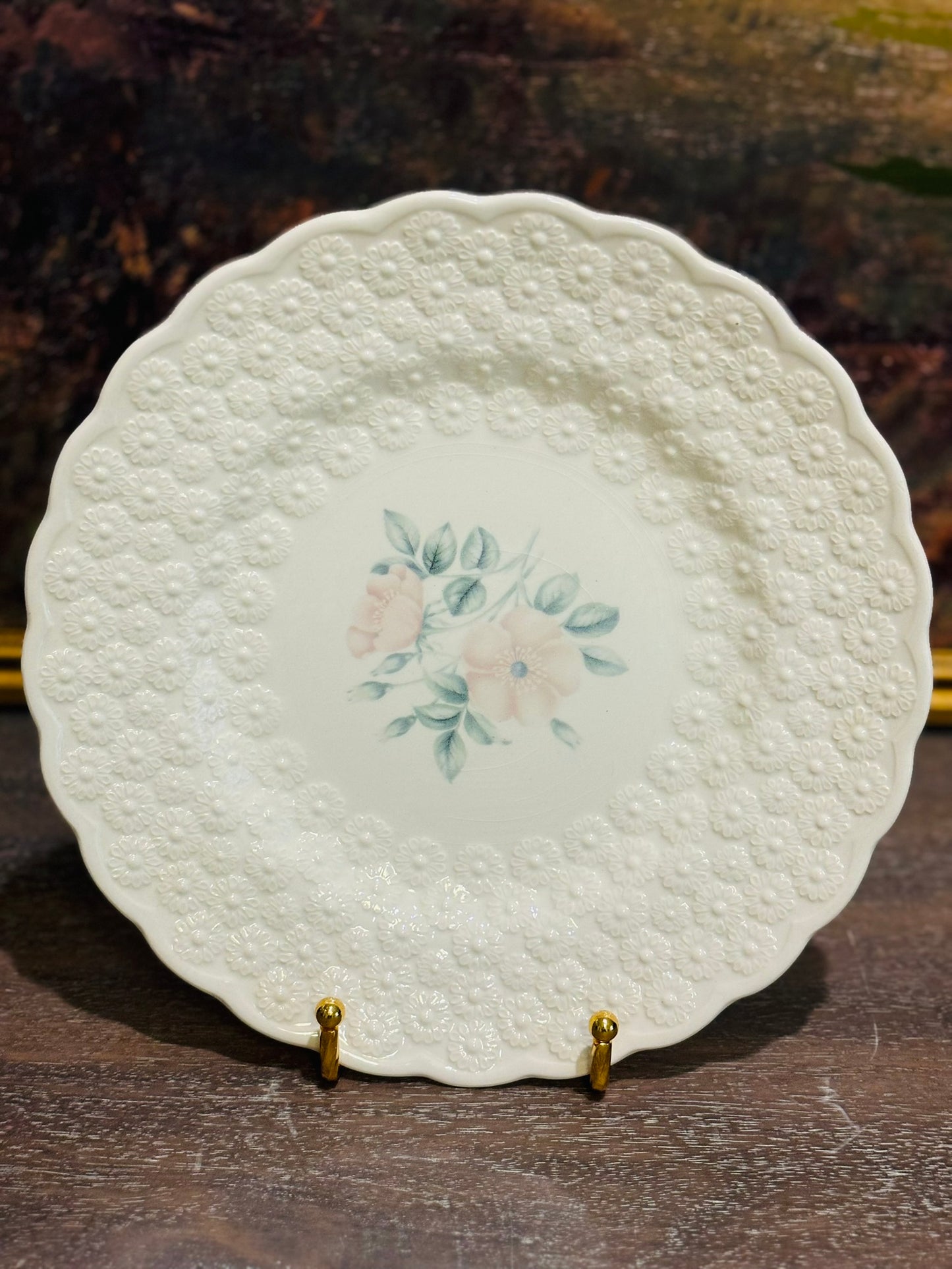 Set of 4 Spode Provincial Flowers Plates 9 w