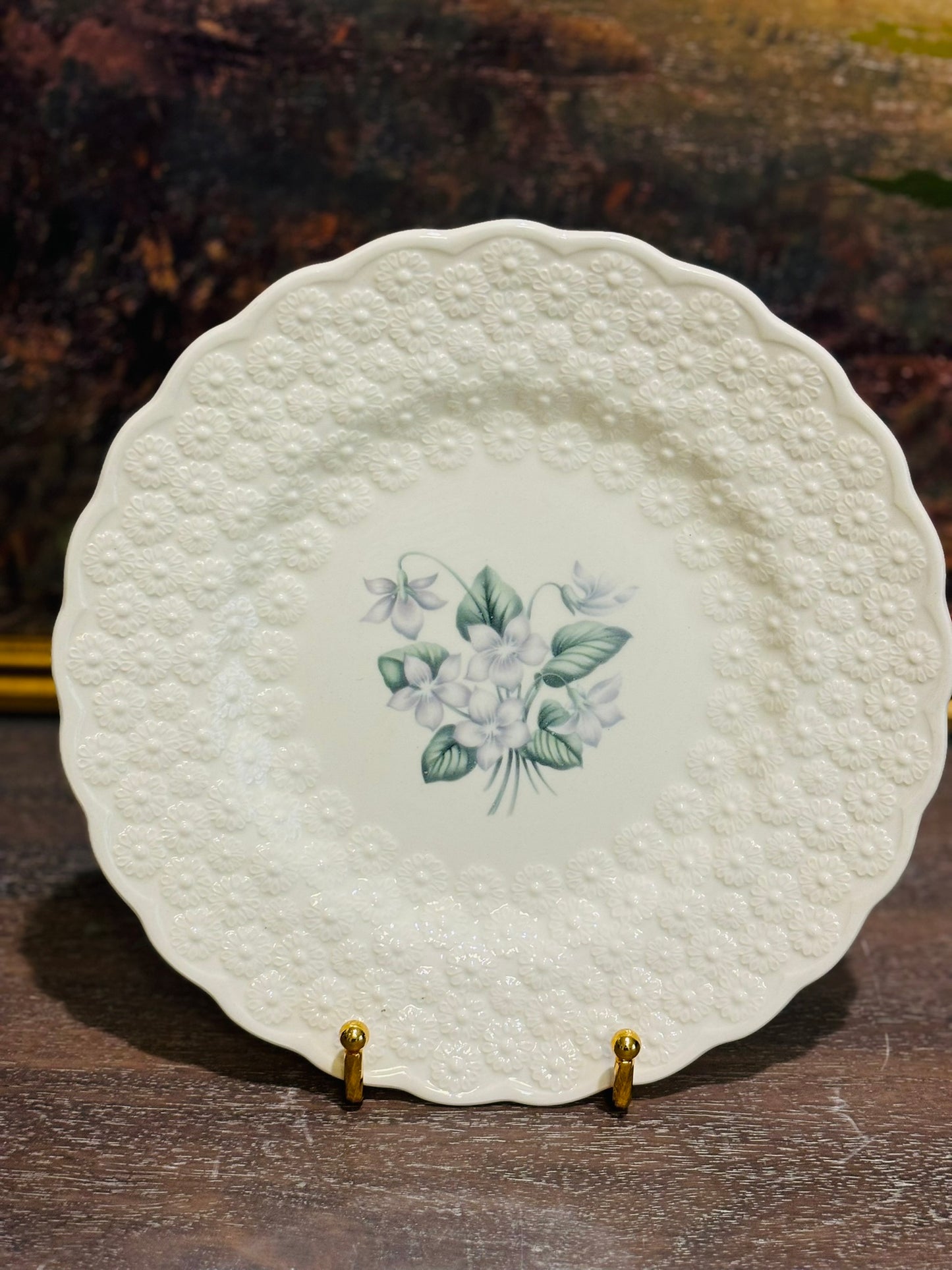 Set of 4 Spode Provincial Flowers Plates 9 w