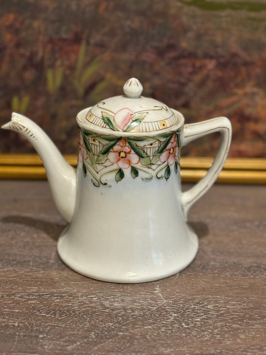 Vintage Hand Painted China Teapot made in Japan 6 h  7.25 w