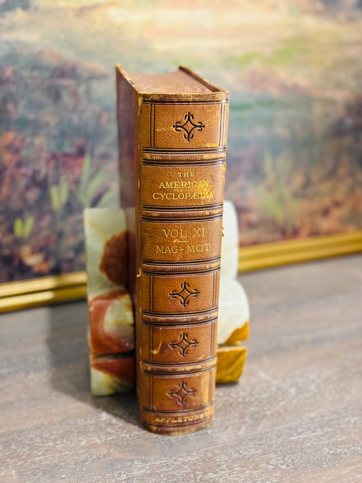 Pair of marble bookends 3.25 w x 6 h