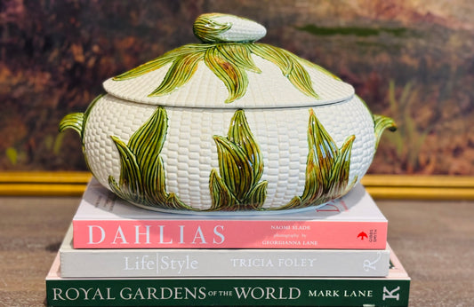 Vintage Corn on the Cob Tureen  12 x 8 x 7