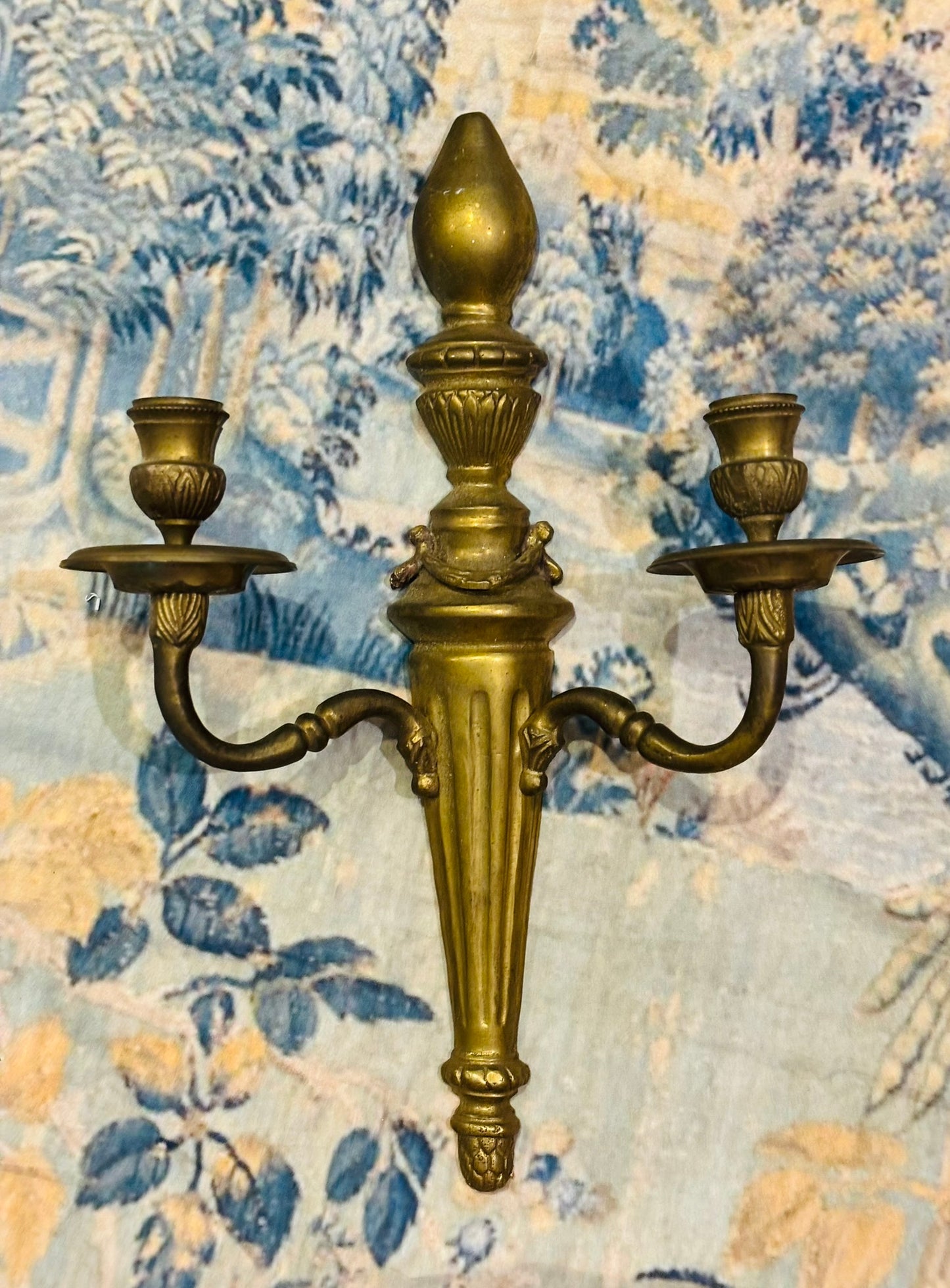 Solid Brass Double Wall Sconce made in India  14 x 10 x 4