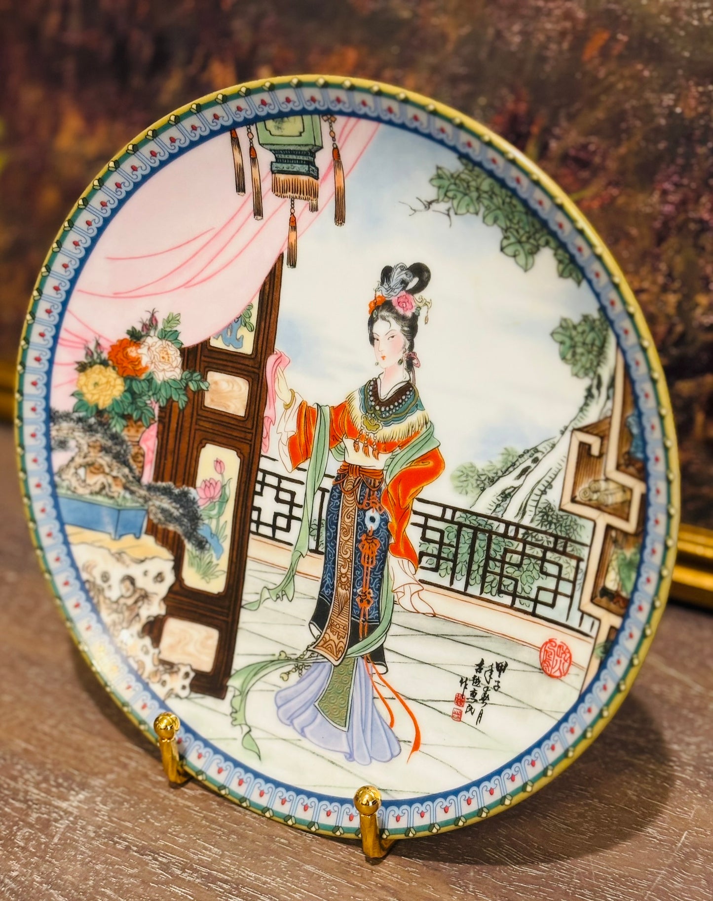 Beauties of the Red Mansion Plate 8.5 w