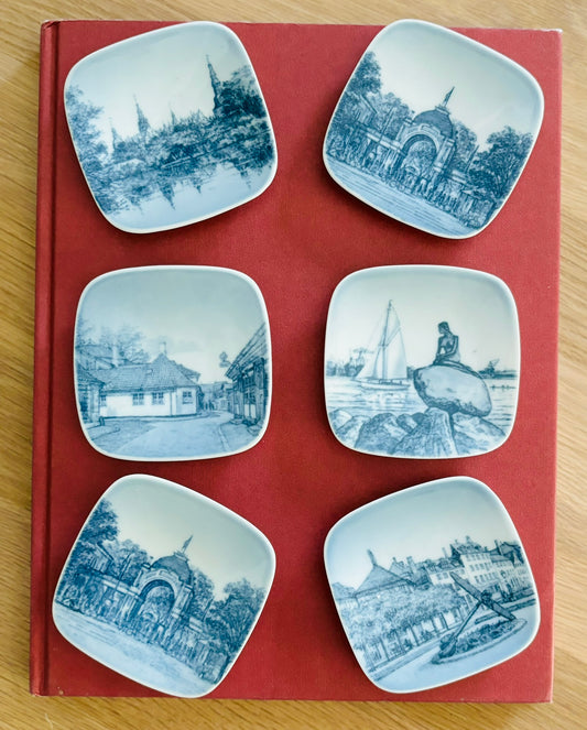 vtg Bing and Grondall Thorvald sens museum- square mini plates
