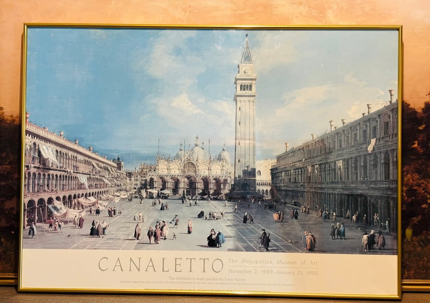 Canaletto Framed poster 24x 34 x 1