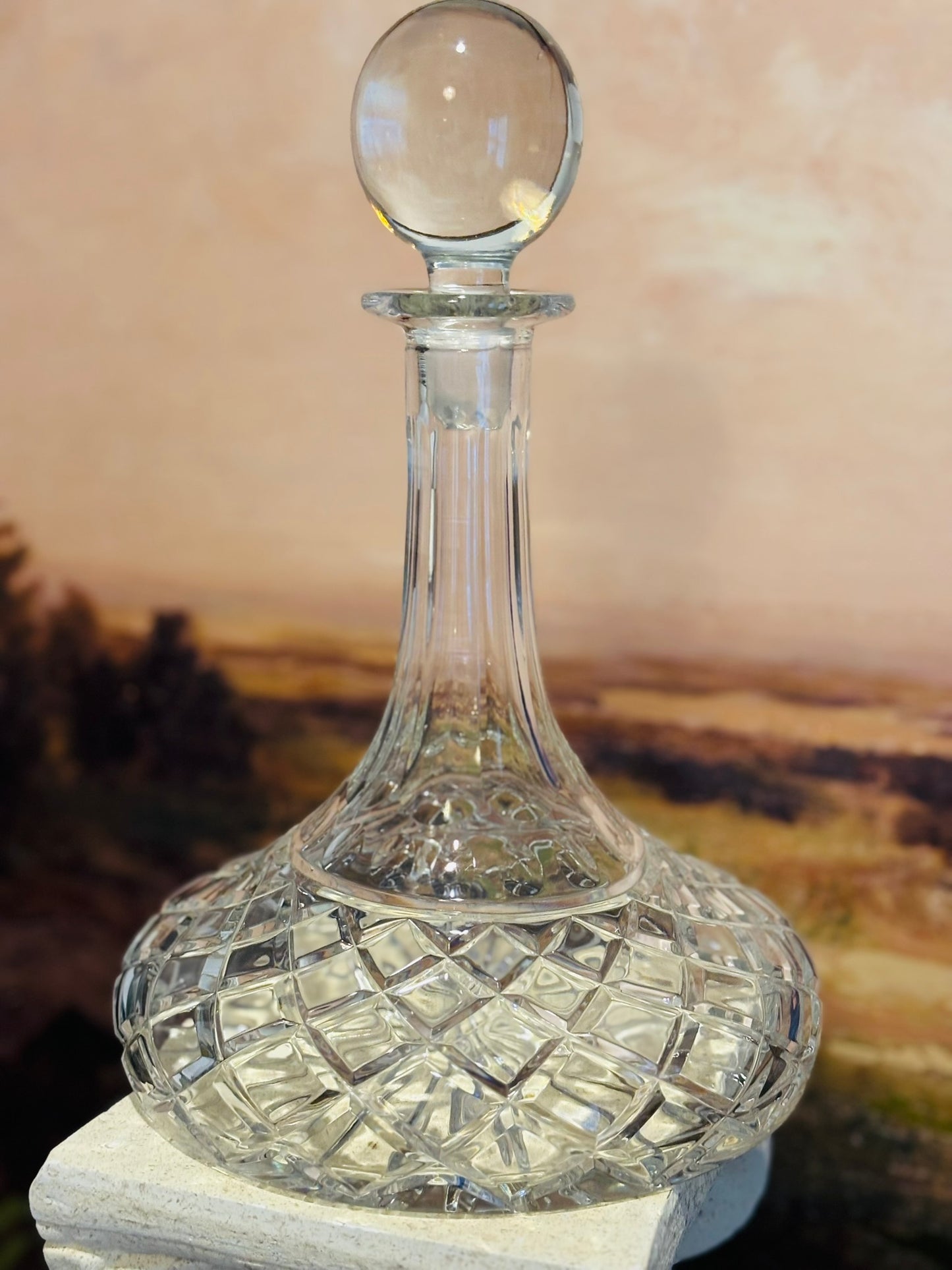 Waterford Lismore Ships Decanter 12 h 7.5 w/d