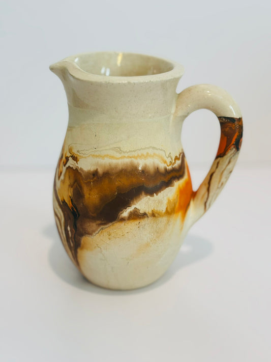 Hand painted mexican water jug Nemadji pottery