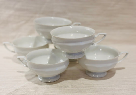 Set of 5 Rosenthal White cups
