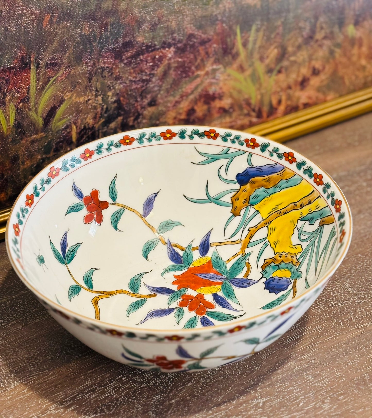 Japanese Imari Bowl 10 w 5 h