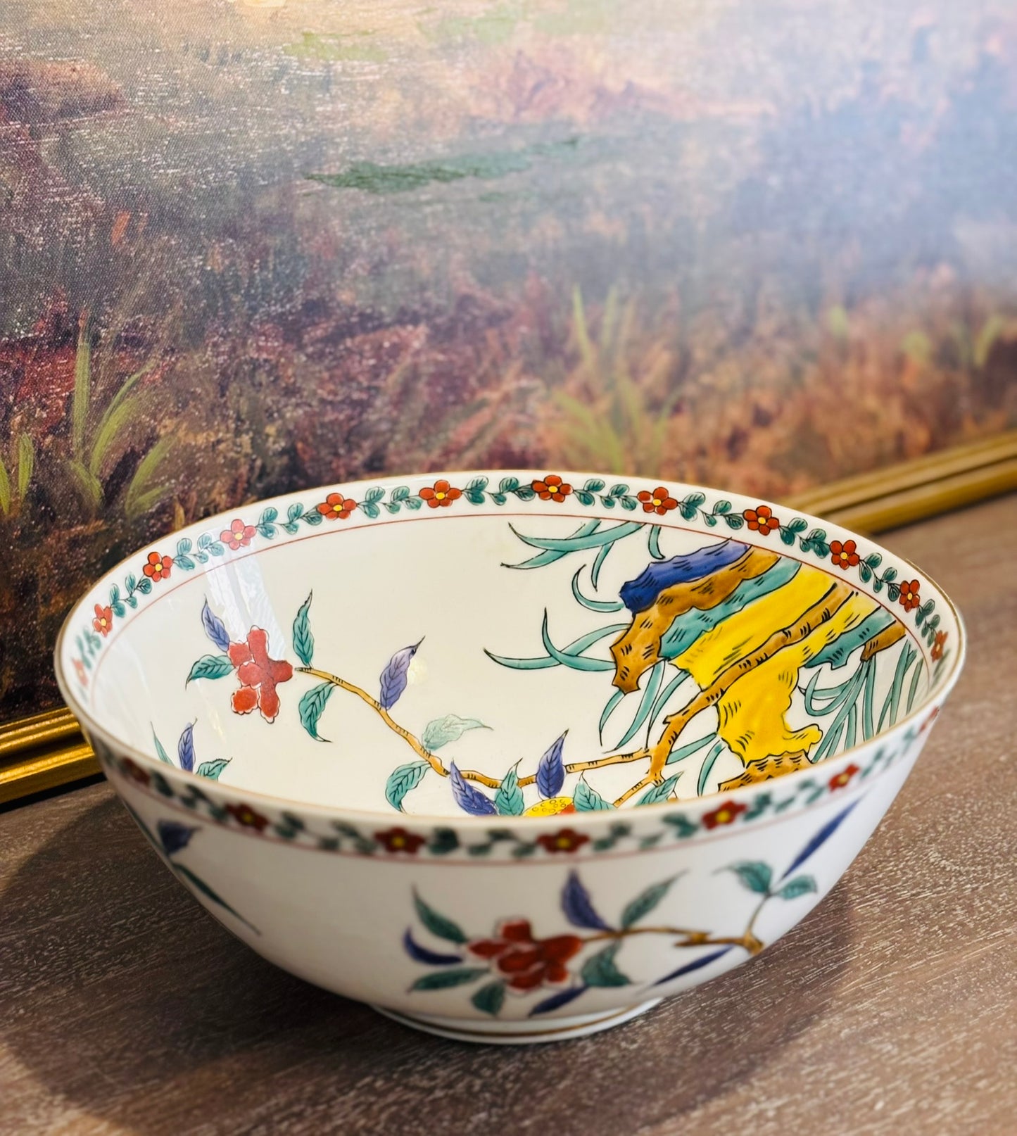 Japanese Imari Bowl 10 w 5 h