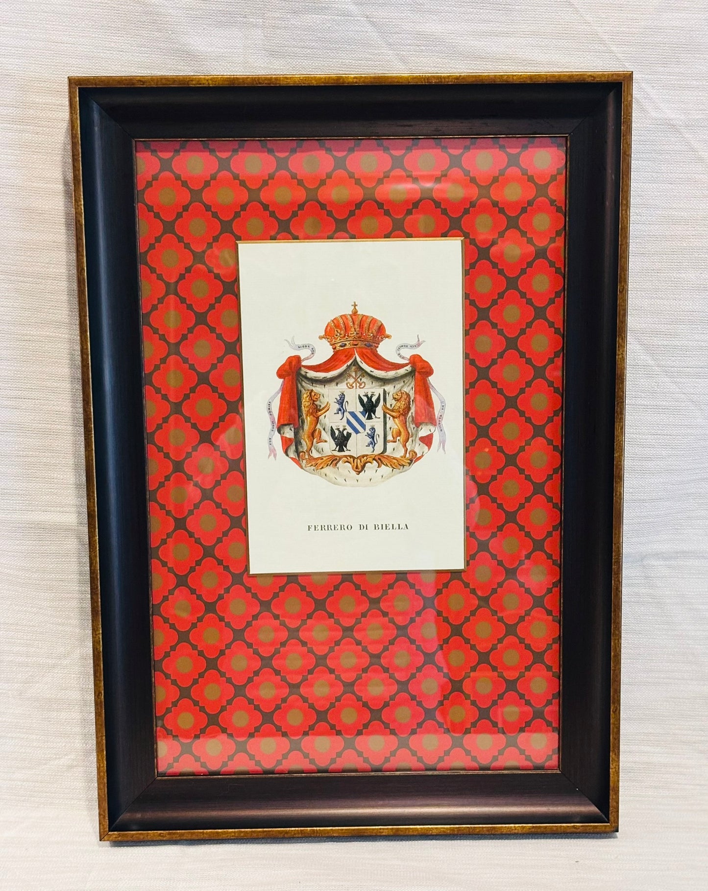 Pair of crest art  each 20 x 14 x 1.5