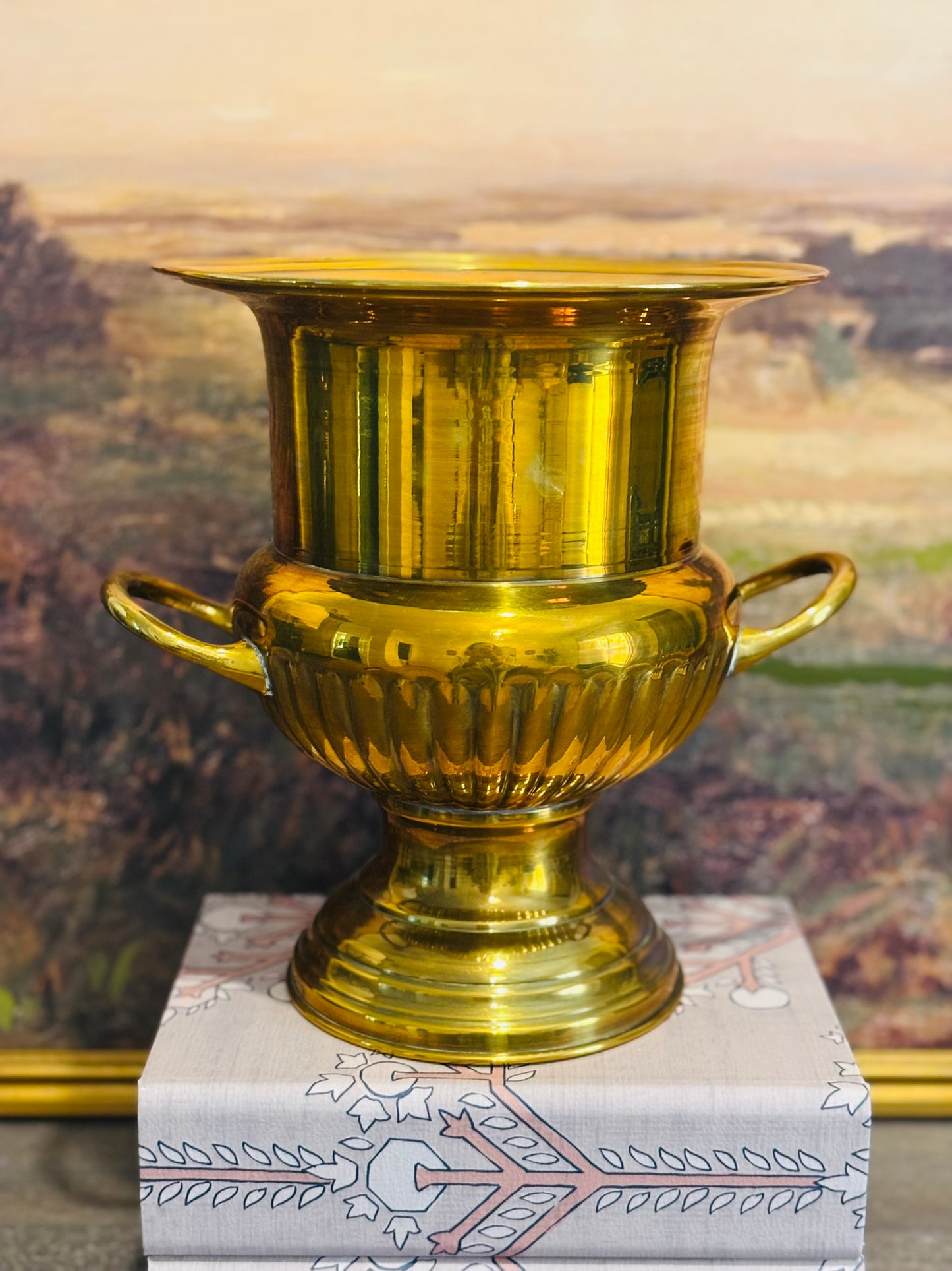 Vintage Brass champagne bucket 10 x 10