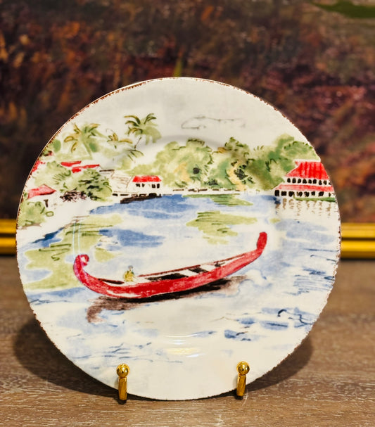 Set of 3 Pier One Import Destinations Plates 7.5 w