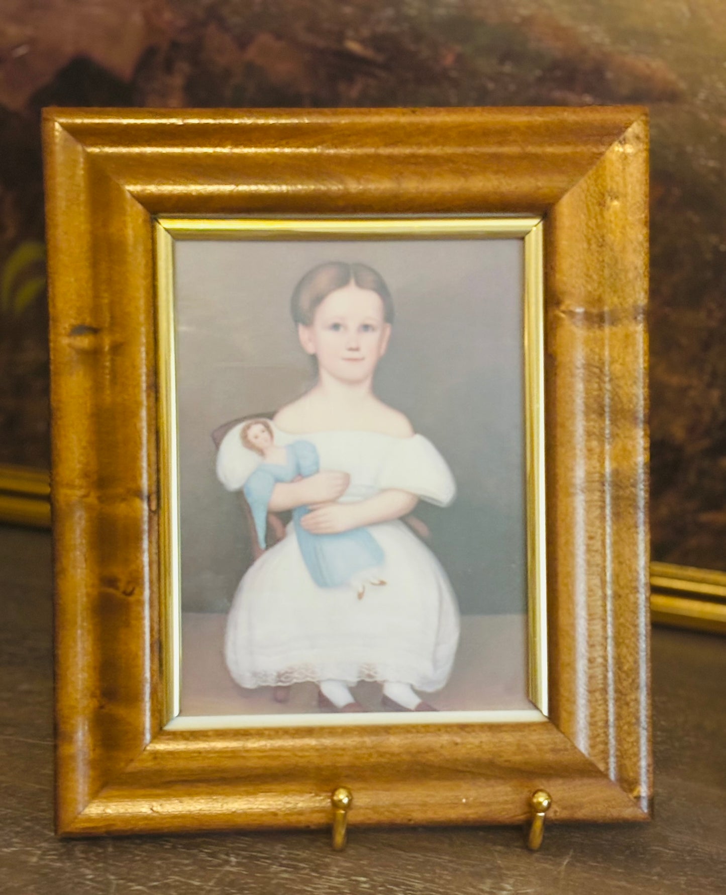 Framed Folk Art Children Prints 10.25 x 8.5 x 1
