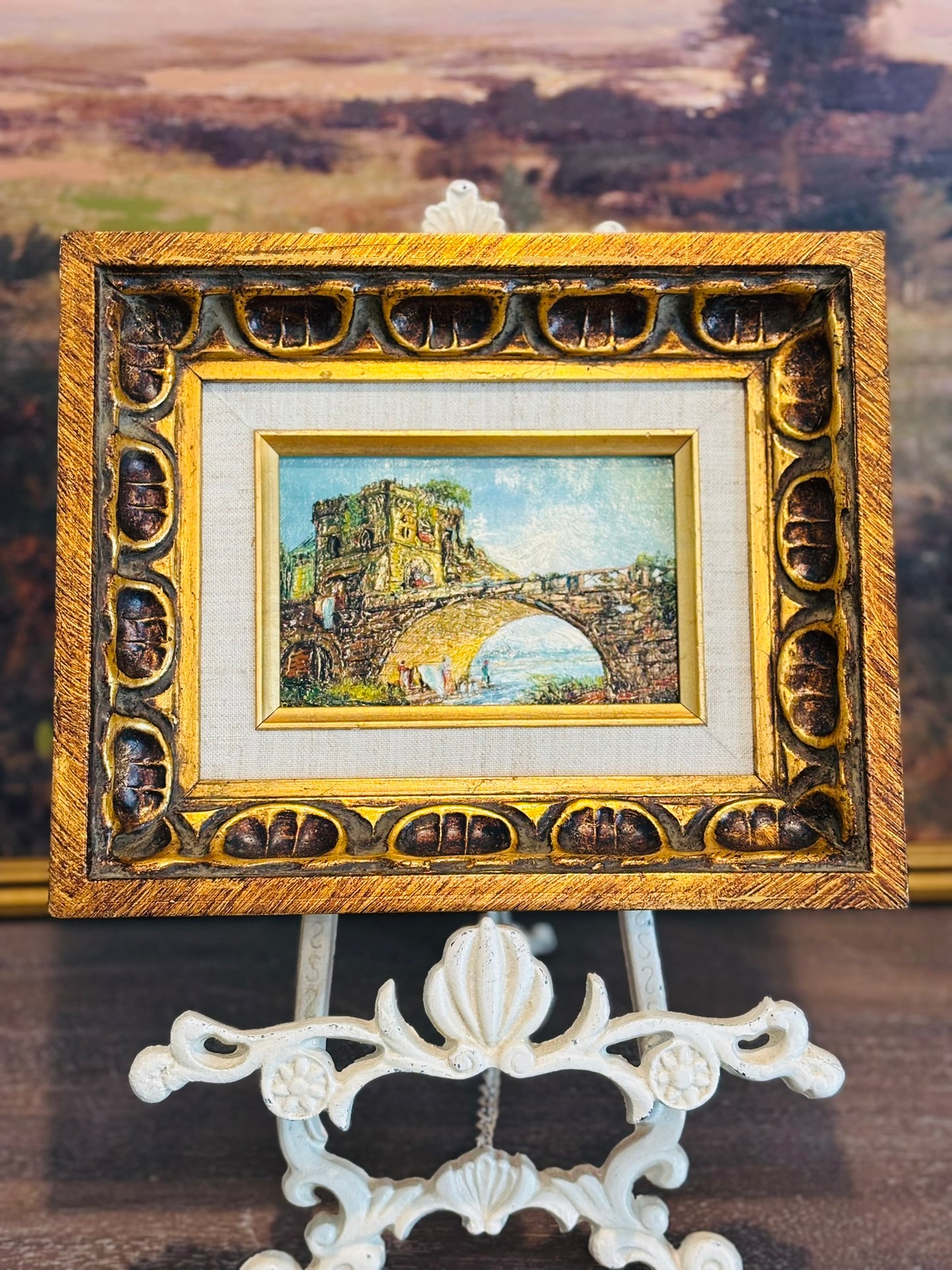 Original Oil Patinting of Bridge 9 x 11