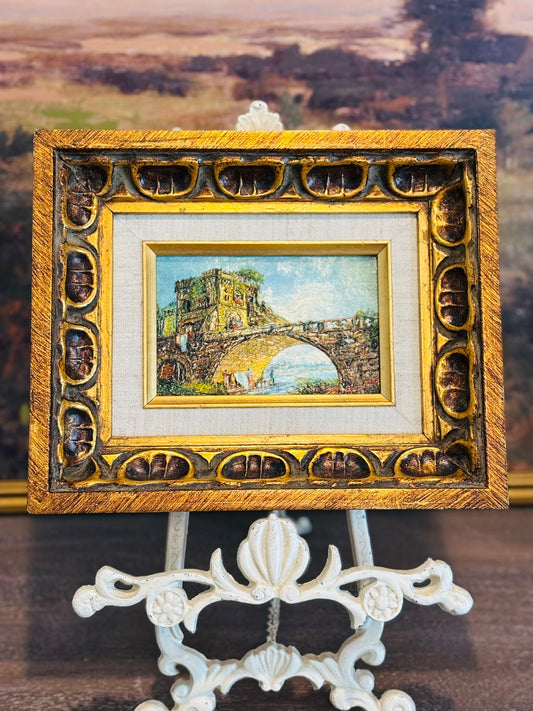 Original Oil Patinting of Bridge 9 x 11