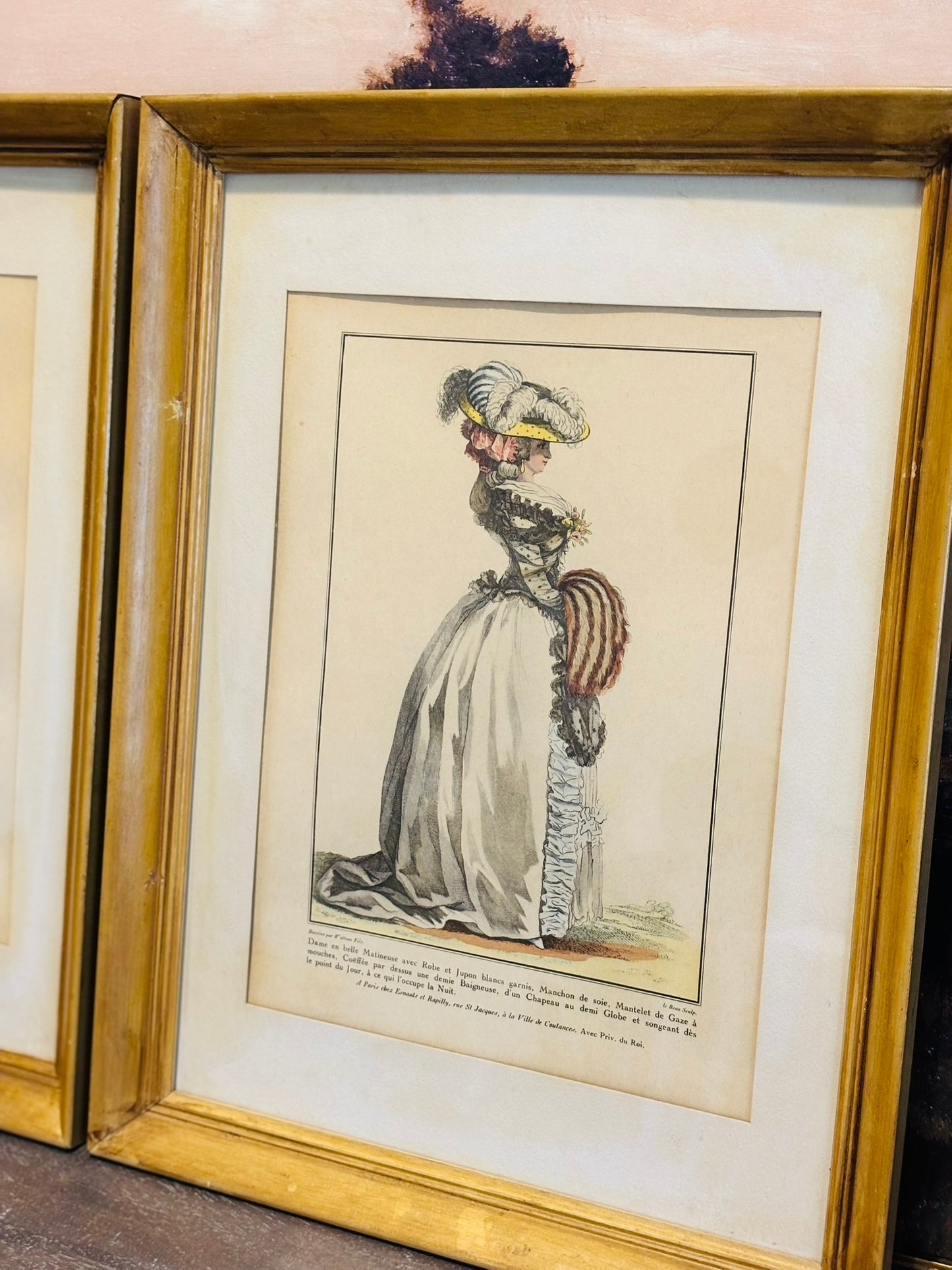 Pair of French prints 19.25 x 15.25 x 1.5